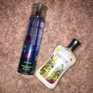 Country chic body lotion and fragrance mist